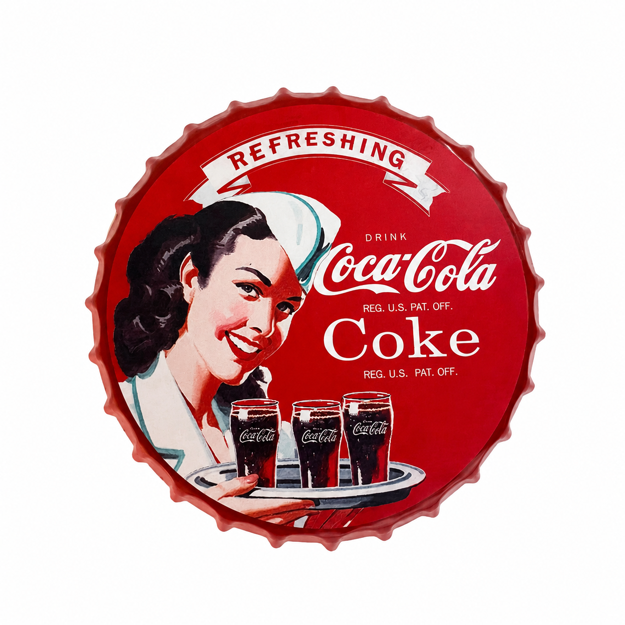 Vintage Coke Bottle Cap Decoration